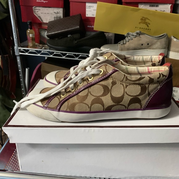 Coach sneakers 8.5 purple - Picture 4 of 5